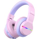 Casque audio enfant bluetooth sans fil avec microphone, lumi�res led color�es, volume limit� 74 / 85 ...