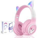 Casque audio sans fil pour enfants, chat bluetooth casque avec lumi�res led pour gar�ons / filles / tout ...