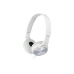 Casque audio sony mdr - zx310ap blanc filaire avec micro jack 3, 5mm