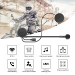 Casque bluetooth 5. 0 pour moto m6, couteurs sans fil, mains libres, stro, lecteur de musique, haut ...