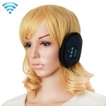 Casque bluetooth cache oreilles ecouteurs sans fil smartphone mains libres noir yonis