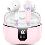 Casque bluetooth, ecouteurs bluetooth 5. 3 st�r�o hifi sans fil oreillette avec 4 enc mic annulation ...