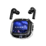 Casque bluetooth avec cran, affichage numrique, autonomie prolonge, embouts en silicone, botier en ...