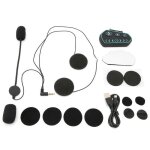 Casque bluetooth pour moto, casque de qualit�, son hifi, consommation d'energie ultra faible, pour l'equitatio ...