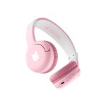 Casque bluetooth pliable rose fleur - rose