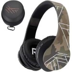 Casque bluetooth sans fil, casque audio stro pliable sans fil et filaire avec micro intgr, micro ...