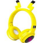 Casque bluetooth sans fil enfant pour garons filles, casque audio avec micro intgr, jaune casque confortabl ...