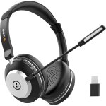 Casque bluetooth sans fil avec micro, casque sans fil avec dongle usb, casque bluetooth avec microphone ...