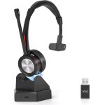 Casque bluetooth sans fil, casque pc avec micro antibruit usb dongle 40h d'autonomie, mono casque audio ...