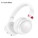 Casque bluetooth touch control led light casque sans fil avec cache - oreilles lumineux prend en charge ...