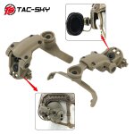 Casque de rduction de bruit de communication dulmdiateur set, adaptateur de rail de coque tac - sky ...
