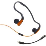 Casque à conduction osseuse filaire (3, 5 mm ou type c), oreillettes ouvertes pour la course à pied, ... Casque à conduction osseuse filaire (3, 5 mm ou type c), oreillettes ouvertes pour la course à pied, ...