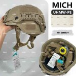 Casque de coque d'assaut mich 2000, nij, perspectives ia, balistique lpred - type sand wd pe - m - l ...