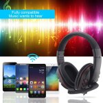 Casque d'écoute filaire 3. 5mm, microphone de musique, pour ps4, station de jeu 4, pc, chat Casque d'écoute filaire 3. 5mm, microphone de musique, pour ps4, station de jeu 4, pc, chat