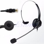 Casque d'coute filaire monaural rj11 bk q1jc, 4 broches, pour oprateur, center d'appels, casque tlphonique ...