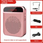 Casque d'�coute avec haut parleur et microphone haute puissance, guide d'enseignement pour l'ext�rieur ...