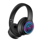 Casque d'�coute sans fil rgb, bluetooth akz - k28, avec micro, musique st�r�o, compatible avec la carte ...