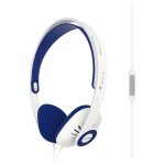 Casque avec fil et microphone, headphones on ear ouvert, jack 3. 5 mm, , blanc, koss, kph30iw