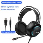 Casque filaire 7. 1 st�r�o rvb over - ear gaming casque avec micro antibruit usb / 3, 5 mm pour ordinateur ...