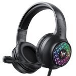 Casque filaire avec microphone omnidirectionnel, accessoires de jeu, élégant, effet sonore surround Casque filaire avec microphone omnidirectionnel, accessoires de jeu, élégant, effet sonore surround