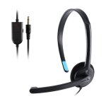 Casque filaire avec service de micro pour center d'appel, oreillette, interphone vocal, oprateur tlphonique ...