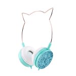 Casque filaire stro basse rduction du bruit 40mm pilotes casque 3. 5mm oreille de chat mtallique ...