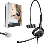 Casque filaire compatible avec t�l�phones unify openstage 30 40 60 80 openscape, innovaphone avec embout ...