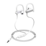 Casque filaire universel avec crochet d'oreille de sport avec micro pour t�l�phones portables pc, argent ...