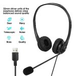Casque filaire usb pour pc et ordinateur portable, avec microphone anti - bruit, pour chat en rseau, ...