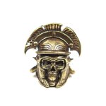Casque en forme d'ventail, bricolage, crne, couteau, perles, pendentifs, lanire, vintage, mtal, laiton, ...