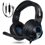 Casque gamer 7. 1 - uni - compatible ps4 - micro int�gr� - filaire - noir.