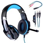 Casque gamer leshp micro casque ps4 gaming, anti - bruit, casque gaming pour pc ps4 xbox et switch