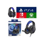 Casque gamer - under control - pro - sh3 - bleu - compatible ps4 - micro rabattable