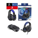 Casque gamer - nintendo - pro - sh3 - bleu - compatible switch / xbox / pc - micro ajustable