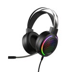 Casque de gaming professionnel avec lumi�re led, pour ordinateur ps4 7. 1, �couteurs filaires, basse ...