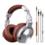 Casque gaming casque professionnel studio dj casque avec microphone sur l'oreille filaire hifi moniteurs ...