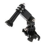 Casque incurv j - crochet fixation boucle adhsive base plate avec vis pour gopro 3 3 + 4 5 camra de ...