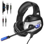 Casque de jeu casque de jeu basses profondes usb 3. 5mm stro filaire casque avec micro pour ps4 xbox ...