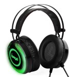 Casque de jeu de basse st�r�o adapt� � la lumi�re led avec micro pour ps4 pour xboxs pour un t�l�phone ...