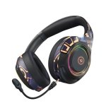 Casque de jeu bluetooth 5. 0 hifi 3d stro basse sans fil rgb light pc casques avec microphone pour ...