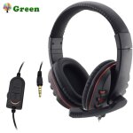 Casque de jeu filaire 3. 5mm, couteurs, microphone de musique, pour ps4, station de jeu 4, pc, chat, ...