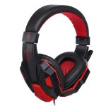 Casque de jeu filaire gamer casque st�r�o son sur l'oreille casque avec micro lumi�re led pour ps4 xbox ...