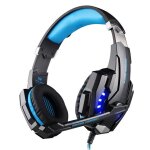 Casque de jeu filaire avec lumi�re led et micro, pour pc, ps4, xbox, ordinateur portable