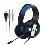 Casque de jeu filaire, pour xbox ps4 pc portable, oreillettes avec microphone, son surround, basses profondes, ...