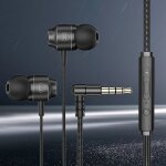 Casque de jeu intra - auriculaire en mtal avec microphone basse, volume rglable, prise 3, 5 mm, couteurs ...