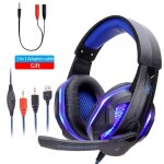 Casque de jeu pc casque filaire cool led avec micro, casque de jeu pc, casque, casque de jeu st�r�o