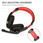 Casque de jeu sans fil avec micro, oreillettes pliables, surround stro, pour tlphone, pc, tablette, ...