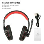 Casque de jeu sans fil pour xbox pc ps4 avec micro led contrle du volume jeux antibruit ecouteurs casque ...