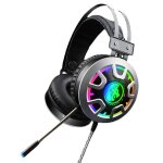Casque de jeu st�r�o avec cable audio pour microphone led, forme de diamant, 3, 5 mm