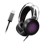 Casque de jeu virtuel professionnel 7. 1 casque de lumire rvb filaire usb avec micro pour ordinateur ...